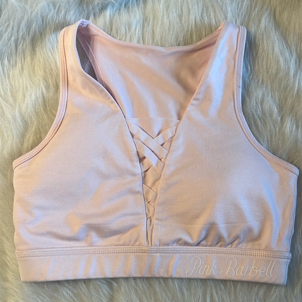 Mono B Light Pink Sports Bra – Size Small